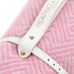 Pure new wool picnic blanket - Lollypop Pink