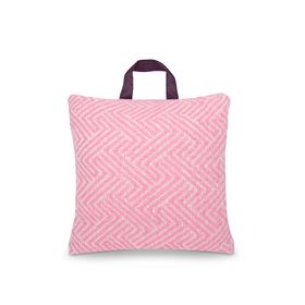 Waterproof Outdoor Cushion in Pure New Wool - Lollypop Pink