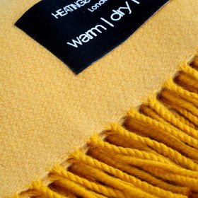 Daydreams - Merino Lambswool Throw - Sunflower Yellow