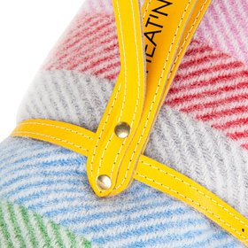 Pure New Wool Picnic Blanket -  Rainbow