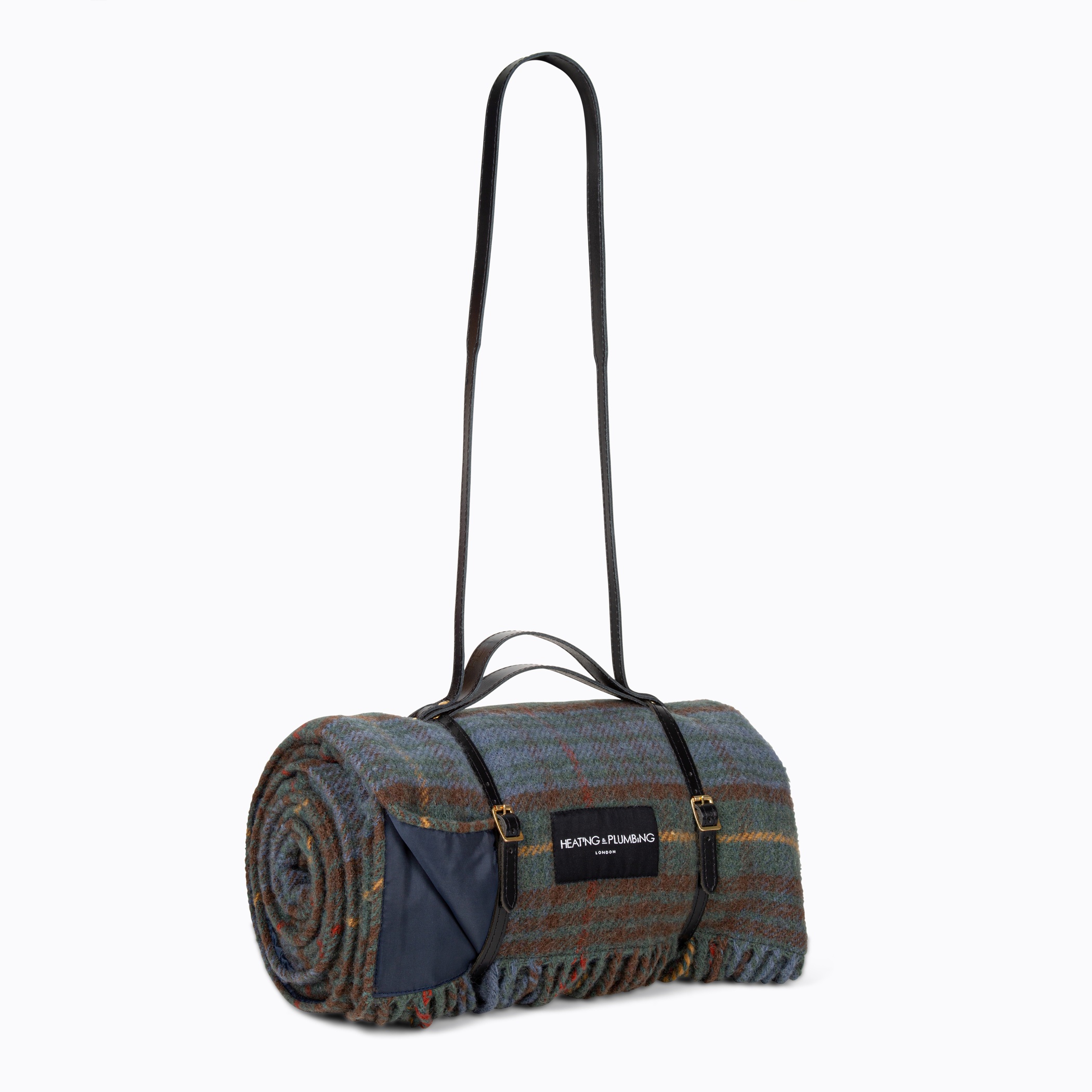 Pure new wool picnic blanket - Classic Hunting Lodge