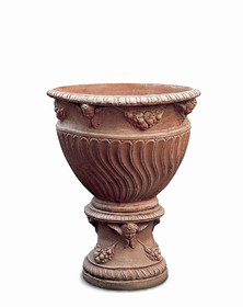 Vaso a tortiglione e base