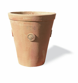 Vaso con bordo a fascia e rosette