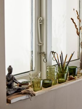 Sanga Glass Candle Votives and Vase Set