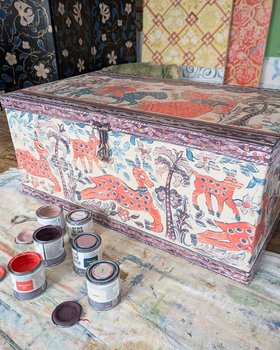 Vintage Chest Painted With Annie Sloan Chalk Paint™ By Melissa White 3