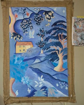 Fresco Panel Painted With Annie Sloan Chalk Paint™ By Melissa White 2