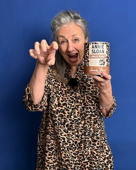 EMBARGOED UNTIL 1/4/26 8am GMT Annie Holding Leopard Print Chalk Paint Growl