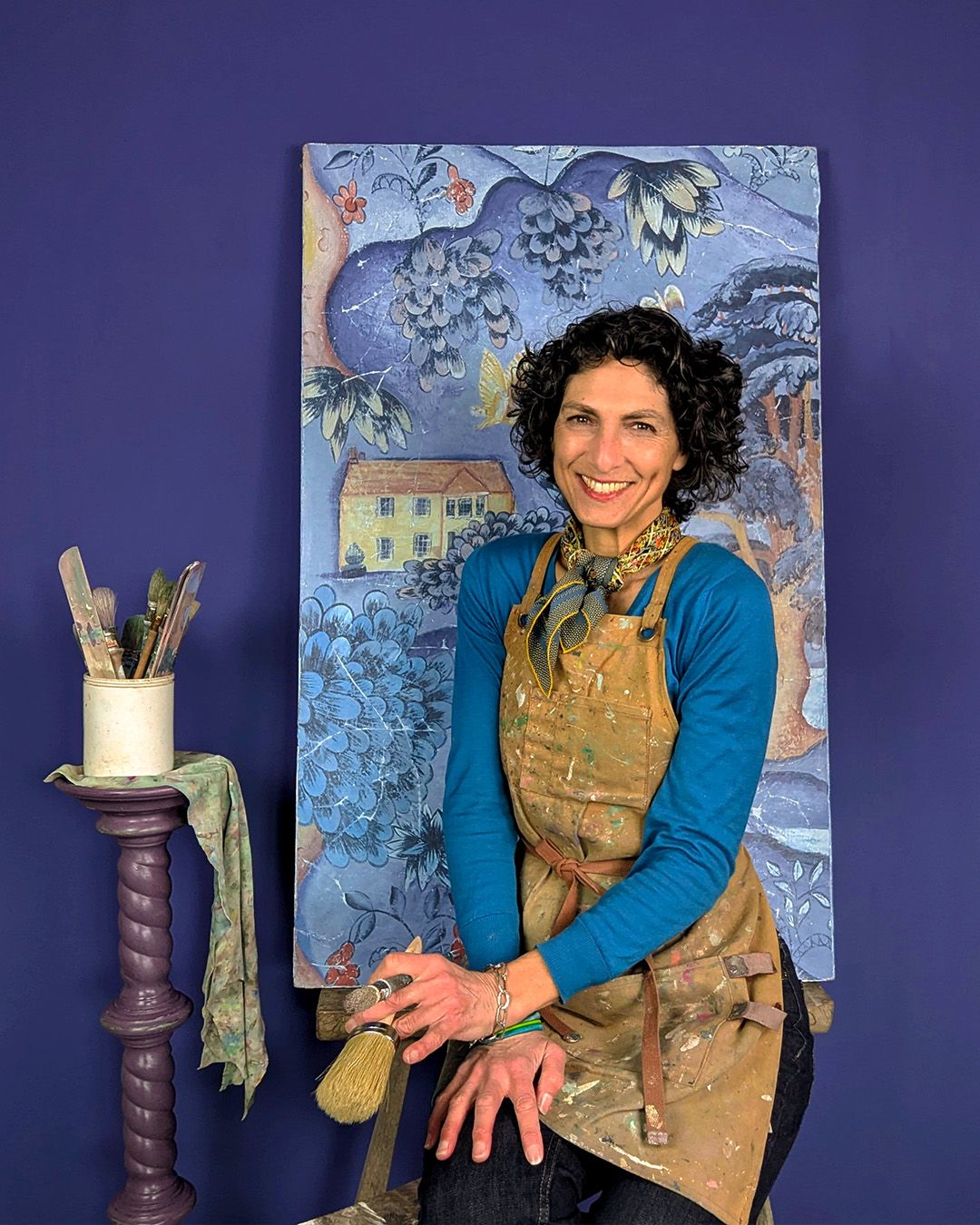 Fresco Panel Painted With Annie Sloan Chalk Paint™ By Melissa White 1