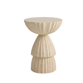 Arteriors, Nereo Chiseled Concrete Outdoor Accent Table £1,467