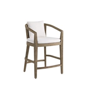 Arteriors, Sobek Textured Back Outdoor Counter Stool, £4,706