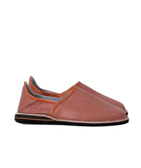 Berber Babouche Slippers, Terracotta
