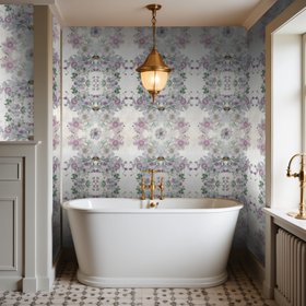 Sea Holly Wallpaper - White Sands