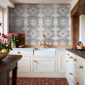 Sea Holly Wallpaper - White Sands