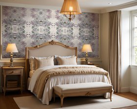 Sea Holly Wallpaper - White Sands