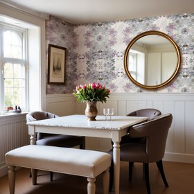 Sea Holly Wallpaper - White Sands