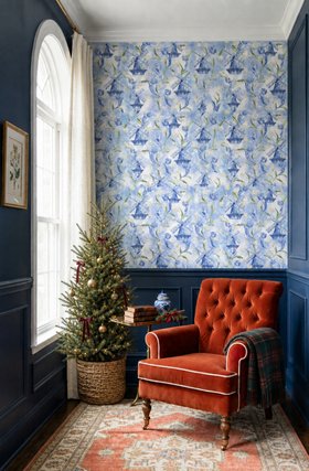 DELFT FLOURISH WALLPAPER - Christmas