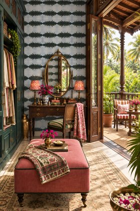Tropical Pulse Wallpaper by Hattie Lloyd Home