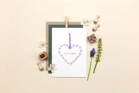 Perlenfischer Stempel Alles Liebe