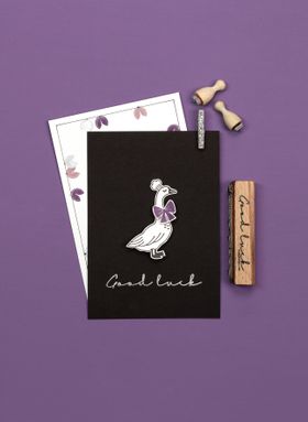 Perlenfischer Stempel Schleife festlich