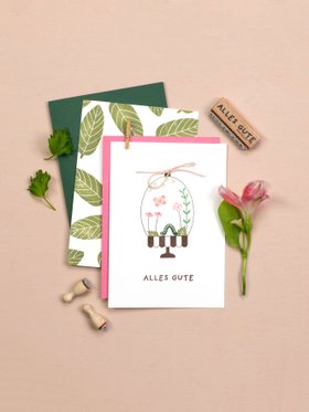 Perlenfischer Stempel Tortenplatte