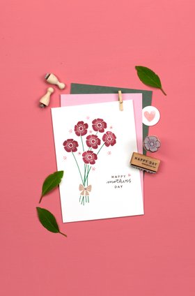 Perlenfischer Stempel Happy Day