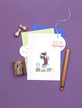 Perlenfischer Stempel Hundepfote