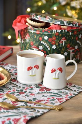 END SEP '25: Toadstools Stoneware Mini Mug & Jug, £7.49 each