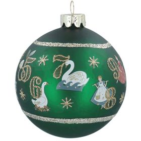 END SEP '25: Matt Green 12 Days of Christmas Glass Bauble, £5.99