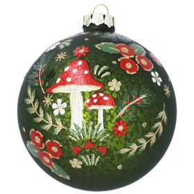 END SEP '25: Rainbow Stripes Ribbed Glass Ball, 10cm, £7.49