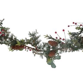 END SEP '25: Mixed Fir/Cone/Berry Garland, £44.99