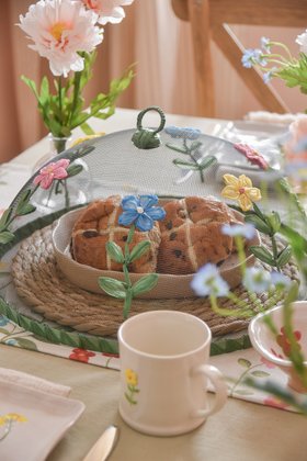 JAN '26: Food Cover 35cm - Flower Stems, £12.99