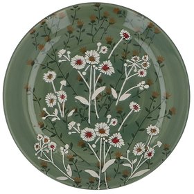 Green Wild Daisy Stoneware Side Plate, £11.99