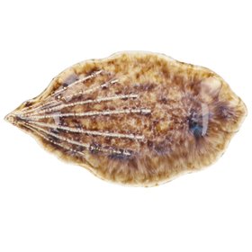 Natural Reactive Stoneware Shell Trinket Dish, £6.99