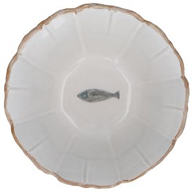 Fish Fluted Stoneware Bowl, Med, £24.99