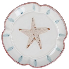 Starfish Fluted Stoneware Plate, Sml, £10.99
