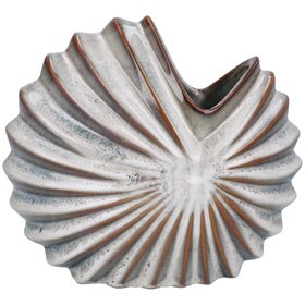 Natural Stoneware Spiral Shell Dec. Vase, Lrg, £22.99