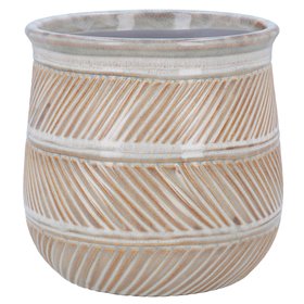 Natural Hatch Design Pot Cover, Medium, £15.99