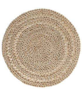 Cornhusk Woven Placemat - Natural Round, £10.99
