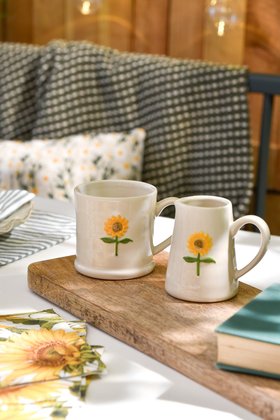 Mini Sunflower Mug & Jug, £7.49 each