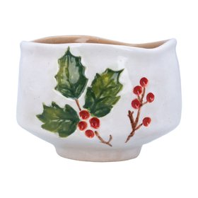 SEP '26: Holly & Red Berries Stoneware Bowl, £9.99