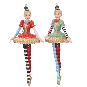 SEP '26: Gold Glitter Circus Fairy Resin Hanging Decoration, Set of 2, £19.99