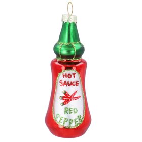 SEP '26: Glass Hot Sauce Hanging Decoration, £4.99