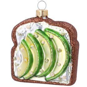 SEP '26: Avocado on Toast Glass Shape Hanging Decoration, £8.99