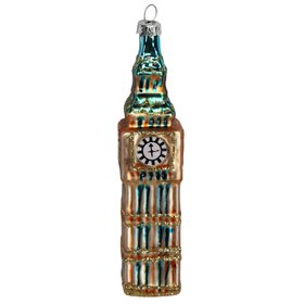 SEP '26: Painted Glass 'Big Ben' Hanging Decoration, £6.99