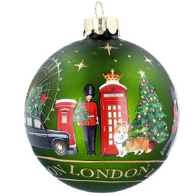 SEP '26: London Scene Matt Green Glass Bauble, £5.99