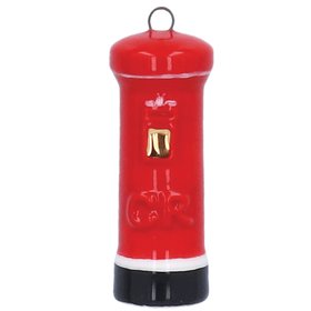 SEP '26: London Post Box Mini Ceramic Hanging Decoration, £4.49