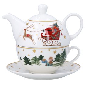 SEP '26: Nostalgia Sleigh Bone China Tea-For-One Gift Set, £22.99