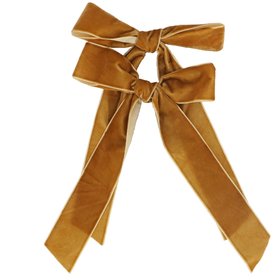 SEP '26: Gold Velvet Hanging Bow Decoration, Pack/2, £4.99
