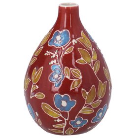 AUTUMN '26: Burgundy Floral Stoneware Decorative Pear Vase, £9.99