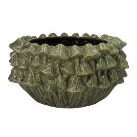 AUTUMN '26: Green Stoneware Mushroom Decorative Pot Cover Bowl, £32.49